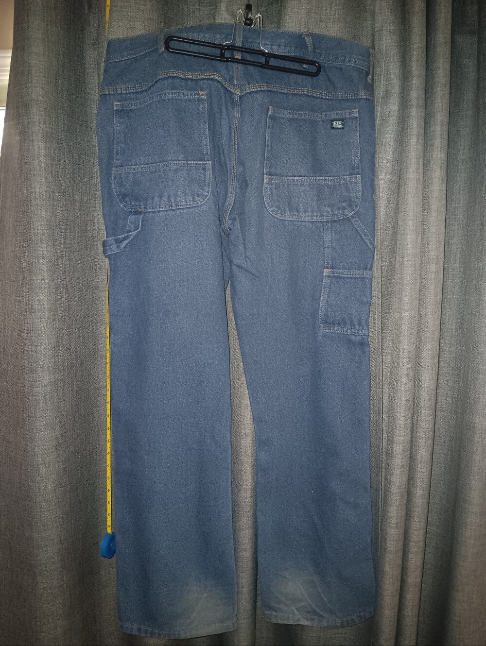 Key Denim Men's Blue Straight-Leg Jeans